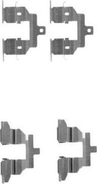 Hella 8DZ 355 203-791 комплектующие, колодки дискового тормоза на NISSAN X-TRAIL (T31)