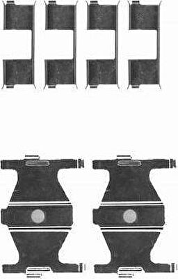 Hella 8DZ 355 204-191 комплектующие, колодки дискового тормоза на HYUNDAI LANTRA I (J-1)