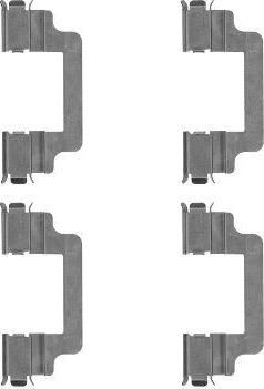 Hella 8DZ 355 204-731 комплектующие, колодки дискового тормоза на PEUGEOT 807 (E)