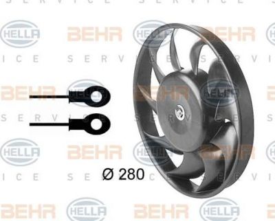 Hella 8EW 009 144-321 вентилятор, охлаждение двигателя на AUDI 80 Avant (8C, B4)