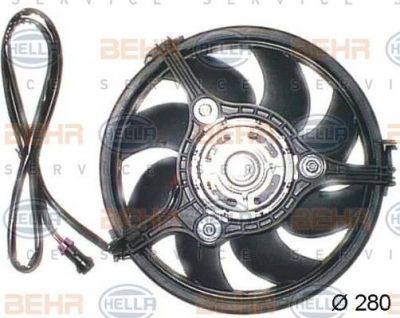 Hella 8EW 009 144-341 вентилятор, охлаждение двигателя на AUDI A6 (4B2, C5)