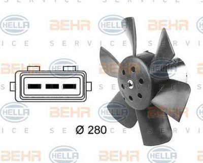 Hella 8EW 009 144-391 вентилятор, охлаждение двигателя на VW PASSAT Variant (3A5, 35I)