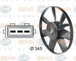 Hella 8EW 009 144-611 вентилятор, охлаждение двигателя на VW POLO CLASSIC (6KV2)