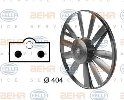 Hella 8EW 009 144-711 вентилятор, охлаждение двигателя на MERCEDES-BENZ S-CLASS купе (C126)