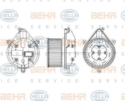 Hella 8EW 009 159-141 вентилятор салона на RENAULT LAGUNA I (B56_, 556_)