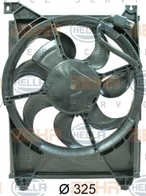 Hella 8EW 351 034-701 вентилятор, конденсатор кондиционера на HYUNDAI SONATA IV (EF)