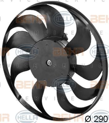 Hella 8EW 351 040-371 вентилятор, охлаждение двигателя на SKODA FABIA Combi (6Y5)