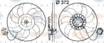 Hella 8EW 351 041-491 вентилятор, охлаждение двигателя на OPEL INSIGNIA