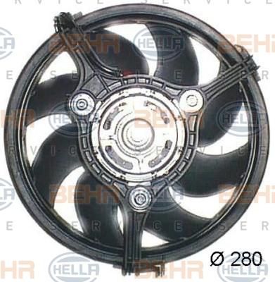 Hella 8EW 351 044-041 вентилятор, охлаждение двигателя на AUDI A6 (4B2, C5)