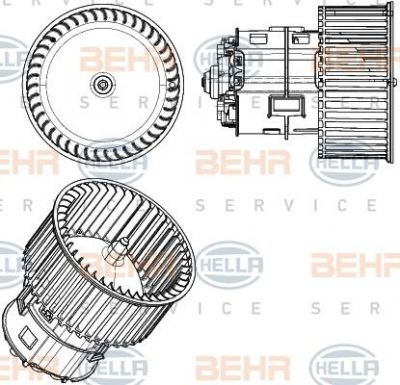 Hella 8EW 351 104-431 вентилятор салона на AUDI Q5 (8R)