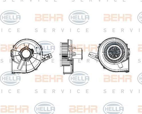 HELLA Вентилятор отопителя VAG (6Q1 820 015 H, 8EW009157-111)