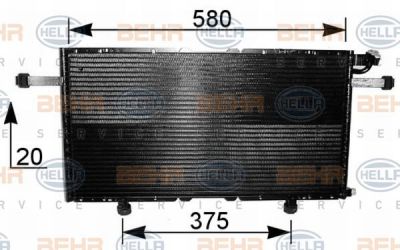 Hella 8FC 351 037-601 конденсатор, кондиционер на OPEL FRONTERA B (6B_)