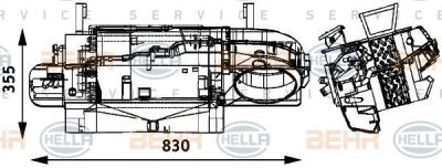 HELLA Радиатор отопителя салона (8FH351314-531)