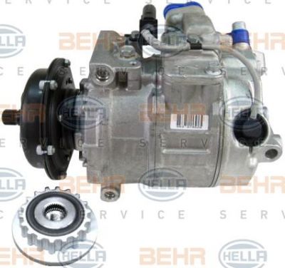 Hella 8FK 351 110-411 компрессор, кондиционер на VW TOUAREG (7LA, 7L6, 7L7)