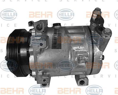 Hella 8FK 351 127-051 компрессор, кондиционер на RENAULT CLIO I (B/C57_, 5/357_)