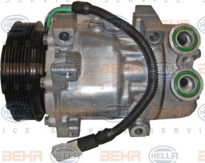 Hella 8FK 351 127-871 компрессор, кондиционер на PEUGEOT 206 SW (2E/K)