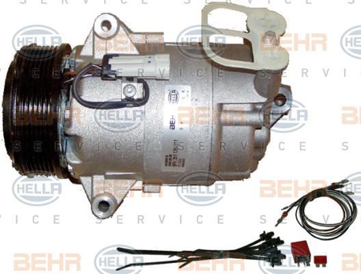 Hella 8FK 351 135-811 компрессор, кондиционер на OPEL ASTRA H GTC (L08)