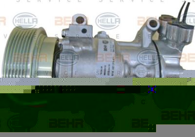 Hella 8FK 351 316-411 компрессор, кондиционер на RENAULT CLIO III (BR0/1, CR0/1)