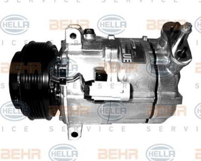 HELLA Компрессор кондиционера OPEL Vectra C/Signum//9-3 1,6/1,8L 02-> (6854070, 8FK351134-291)