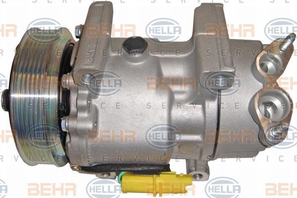 HELLA Компрессор кондиционера Peugeot 307 (6453.JL, 8FK351134-331)
