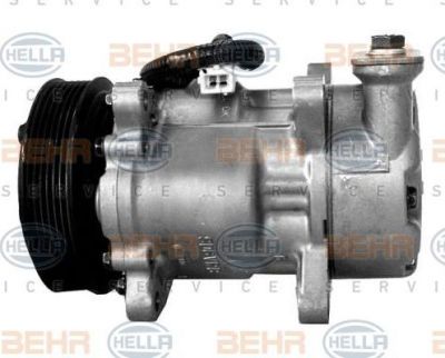 HELLA Компрессор кондиционера PEUGEOT 206 1.1/1.4/1.6 (6453CN, 8FK351134-661)