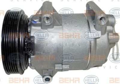 HELLA Компрессор кондиционера NISSAN ALMERA N16/RENAULT MEGANE II 1.5D-1.6 03- (8200940837, 8FK351135-861)