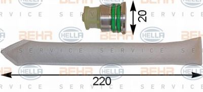 Hella 8FT 351 193-111 осушитель, кондиционер на TOYOTA LAND CRUISER 80 (_J8_)