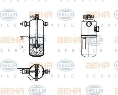 Hella 8FT 351 198-181 осушитель, кондиционер на VOLVO F 16