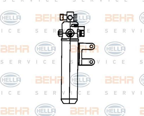 Hella 8FT 351 198-241 осушитель, кондиционер на MERCEDES-BENZ SK