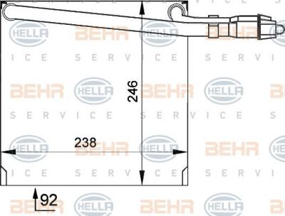 Hella 8FV 351 210-041 испаритель, кондиционер на VOLVO V70 I (LV)