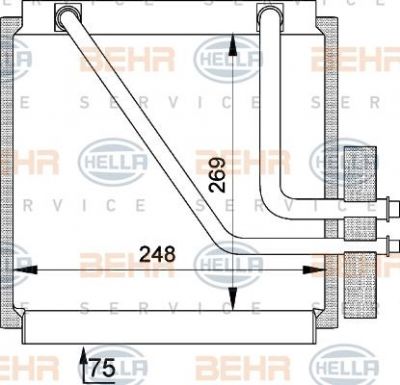 Hella 8FV 351 210-141 испаритель, кондиционер на FORD GALAXY (WGR)
