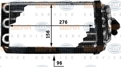 Hella 8FV 351 210-221 испаритель, кондиционер на 3 (E30)