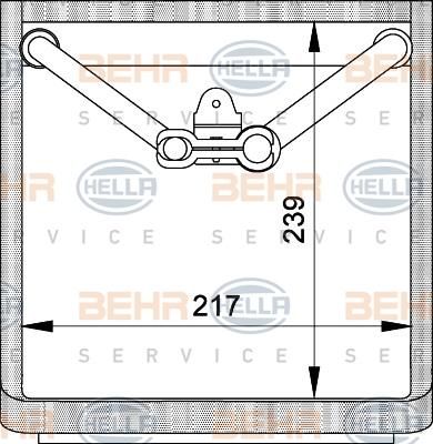 Hella 8FV 351 210-341 испаритель, кондиционер на FORD MONDEO I (GBP)