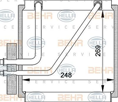 Hella 8FV 351 210-641 испаритель, кондиционер на FORD GALAXY (WGR)