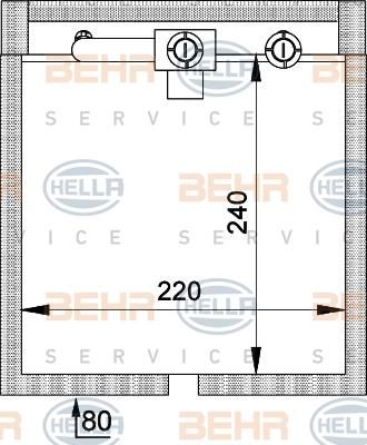 Hella 8FV 351 211-071 испаритель, кондиционер на FORD FOCUS седан (DFW)