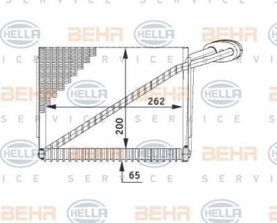 Hella 8FV 351 211-191 испаритель, кондиционер на VW PASSAT Variant (3B6)