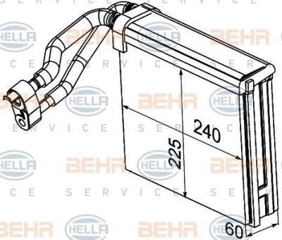 Hella 8FV 351 330-721 испаритель, кондиционер на FORD C-MAX (DM2)