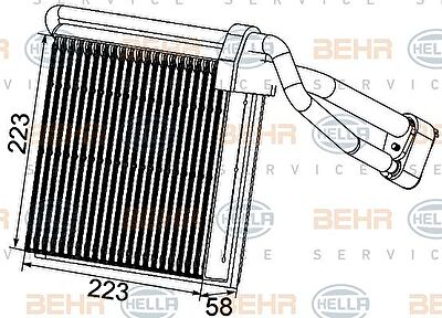 Hella 8FV 351 330-741 испаритель, кондиционер на FORD FOCUS II седан (DA_)