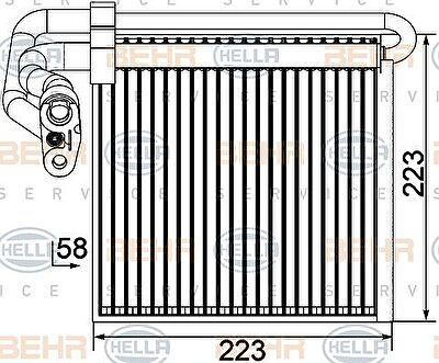 Hella 8FV 351 330-751 испаритель, кондиционер на FORD FOCUS II седан (DA_)