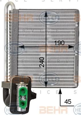 Hella 8FV 351 331-321 испаритель, кондиционер на FORD FOCUS III Turnier