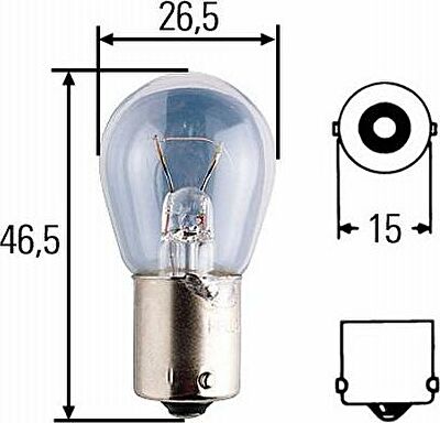 Hella 8GA 002 072-241 лампа накаливания, фонарь указателя поворота на MERCEDES-BENZ LP