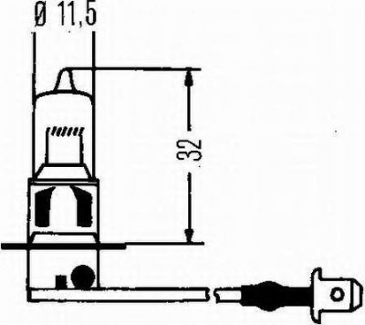 Hella 8GH 002 090-471 лампа накаливания, противотуманная фара на IVECO EuroTrakker