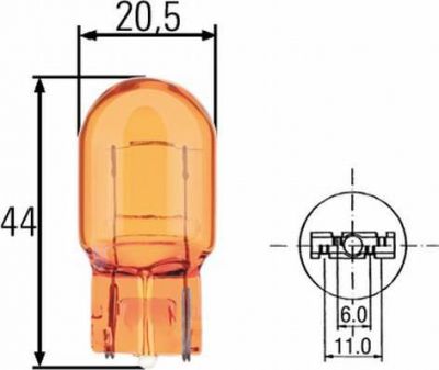 Hella 8GP 009 021-002 лампа накаливания, фонарь указателя поворота на SUZUKI GRAND VITARA II (JT)