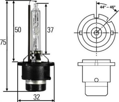 Hella 8GS 007 949-261 лампа накаливания, фара дальнего света на FORD FOCUS (DAW, DBW)