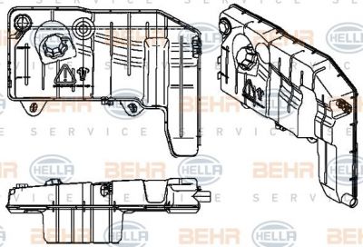 Hella 8MA 376 737-001 компенсационный бак, охлаждающая жидкость на IRISBUS CITELIS