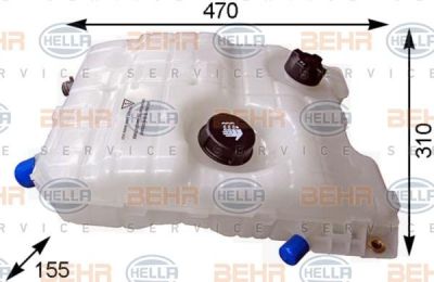 Hella 8MA 376 753-774 компенсационный бак, охлаждающая жидкость на RENAULT TRUCKS Premium 2