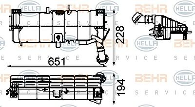 HELLA Расширительный бачок MB (8MA376705-361)