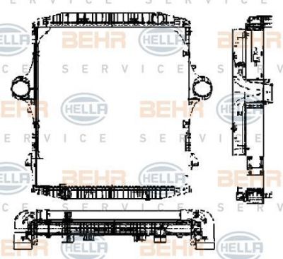 Hella 8MK 376 721-561 модуль охлаждения на IVECO EuroStar