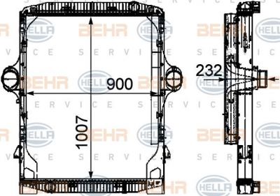 Hella 8MK 376 722-161 модуль охлаждения на IVECO EuroStar