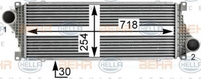 Hella 8ML 376 700-621 интеркулер на MERCEDES-BENZ SPRINTER 2-t автобус (901, 902)